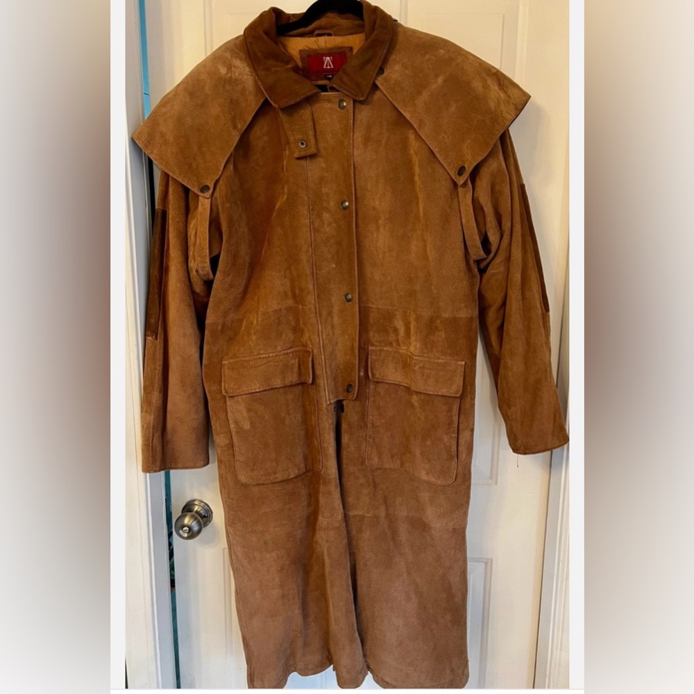 Vintage Brown Suede Coat